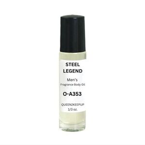 Steel Legend (Men) Body Oil 10 ml Fragrance Pure Uncut 1/3 oz Roll-On Scent